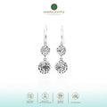 Bhineka Sterling Silver Double Hollow Dangle Earrings 925 Collection
