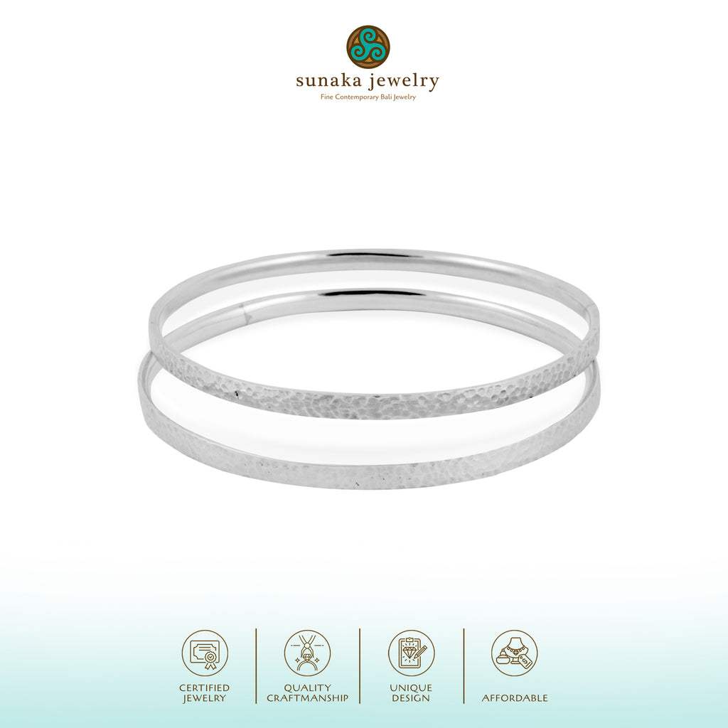 Gelang Bangle Kecil Perak 925 Koleksi Getokan