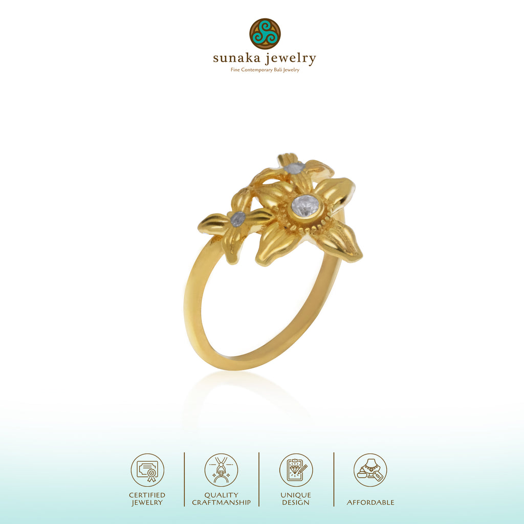 Cincin Kecil Perak 925 Koleksi Asoka Sterling Silver