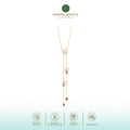 925 Silver Orchid Collection Gold Plated Necklace