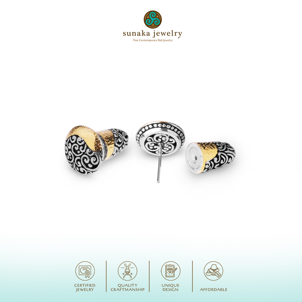 Anting Subeng Kecil Perak 925 Koleksi Ayung