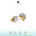 Anting Omega Perak Koleksi Jepun Sterling Silver 925 Gold Plated