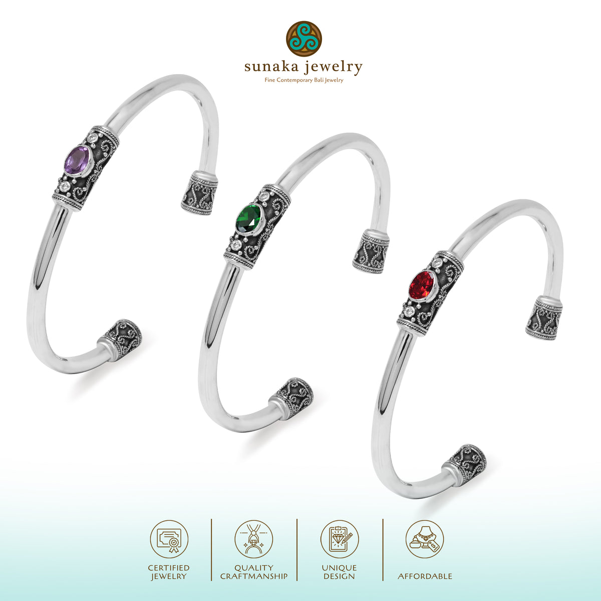 Gelang Bangle Perak 925 Koleksi Renggana