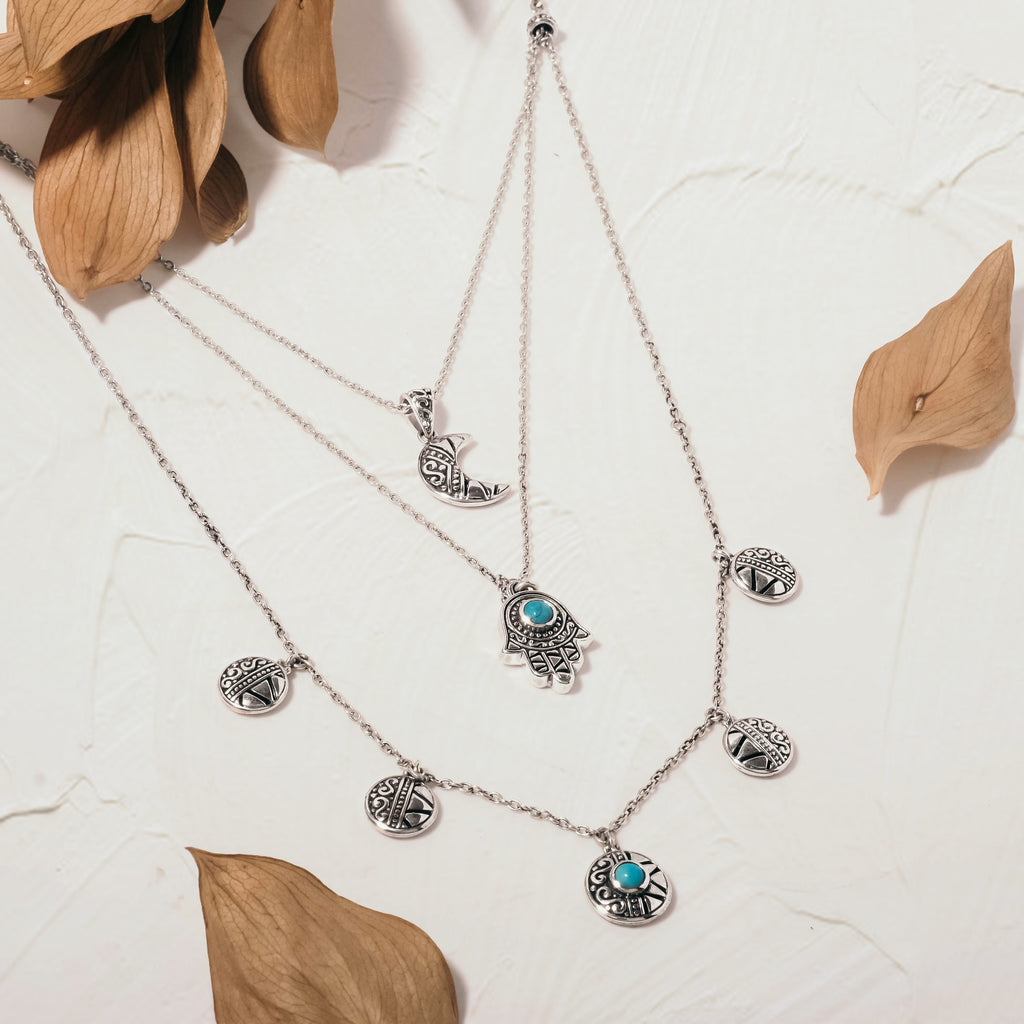Kalung Layer Koleksi Bohemian Sterling Silver 925