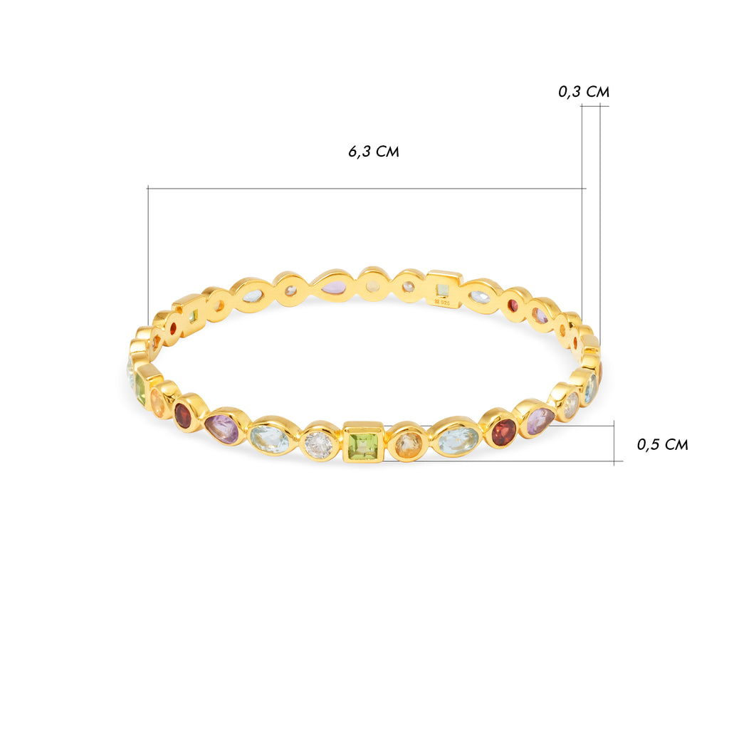 Gelang Bangle Perak 925 Koleksi Mozaik