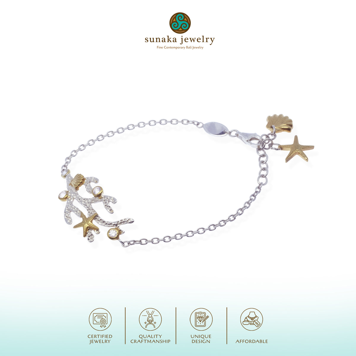 Gelang Perak 925 Koleksi Coral Reef