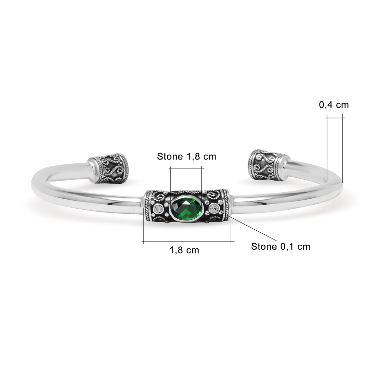 Gelang Bangle Perak 925 Koleksi Renggana