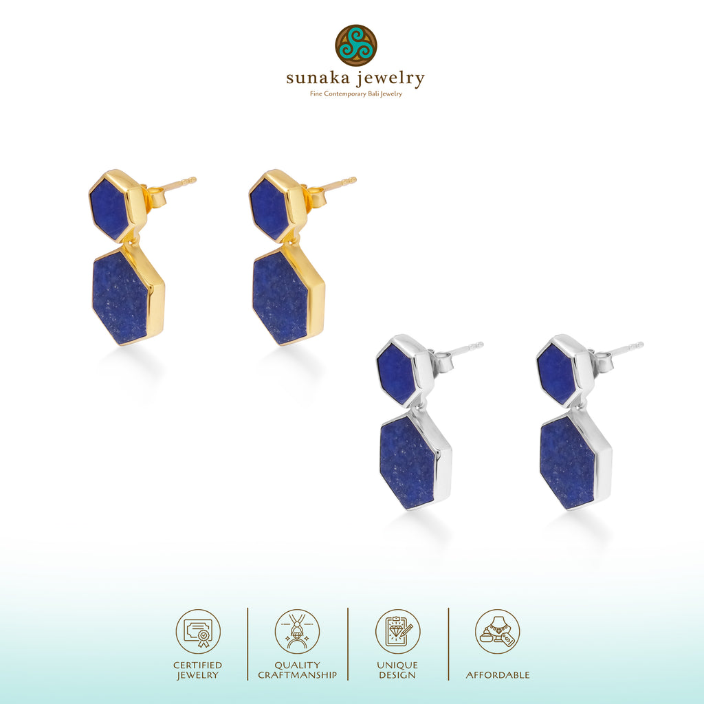 Anting Big Stud Koleksi Jali Sterling Silver 925