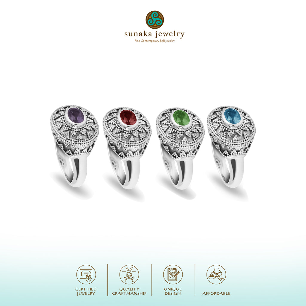 Cincin Cocktail Perak 925 Koleksi Jawan Gunung