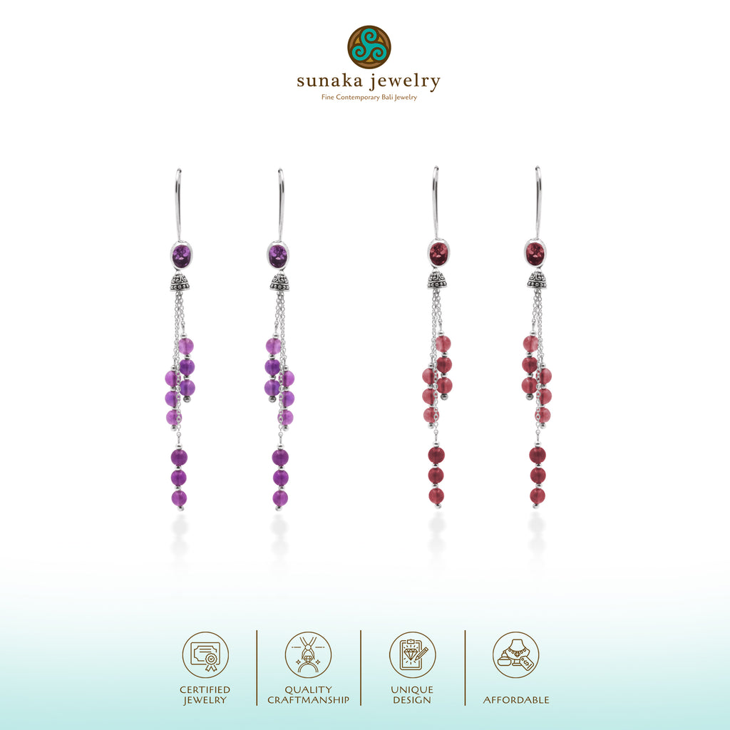 Anting Tessel Beads Perak 925 Koleksi Ritchie