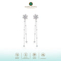 Anting Drop Perak Koleksi Fraktal Sterling Silver
