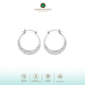 Anting Hoop Medium Perak 925 Koleksi Getokan