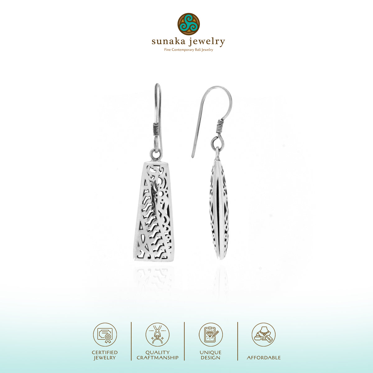 Anting Dangling Perak 925 Koleksi Bhineka