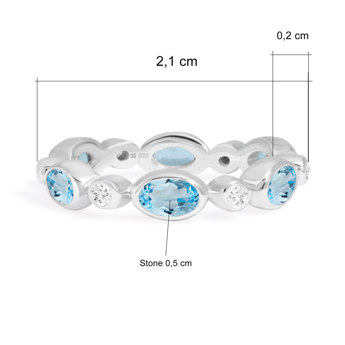 Cincin Perak 925 Koleksi Alleania