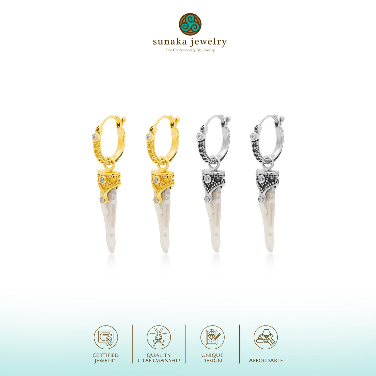 Anting Hoop Perak 925 Koleksi Biwa