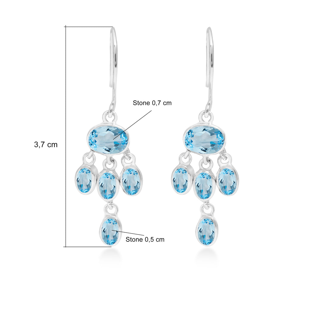 Anting Dangling Chandelier Long 2 Perak 925 Koleksi Alleania