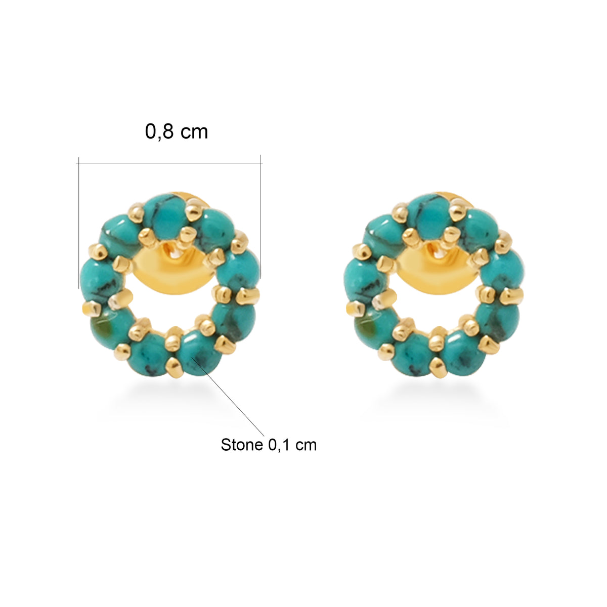 Anting Stud Perak 925 Koleksi Azzura