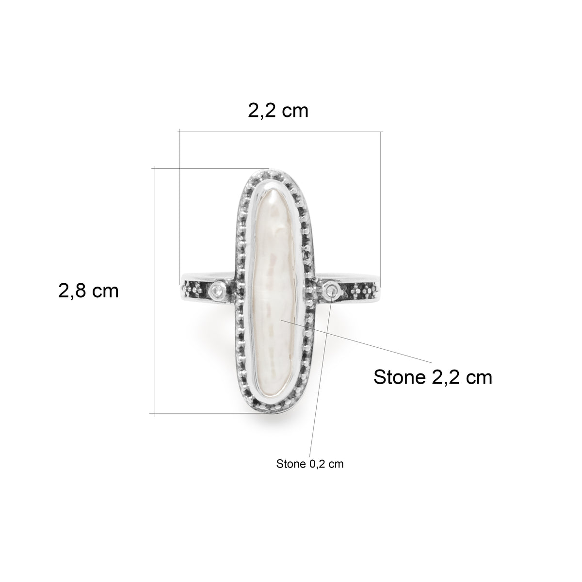 Cincin Perak 925 Koleksi Biwa