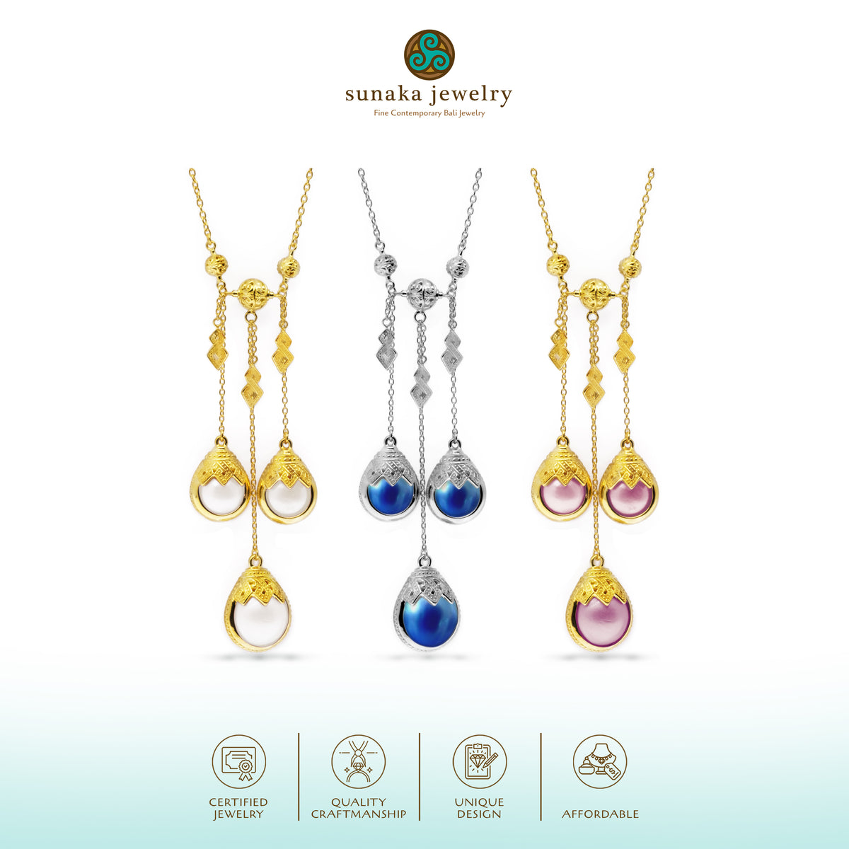 Kalung Perak 925 Koleksi Mutiara Mandalika