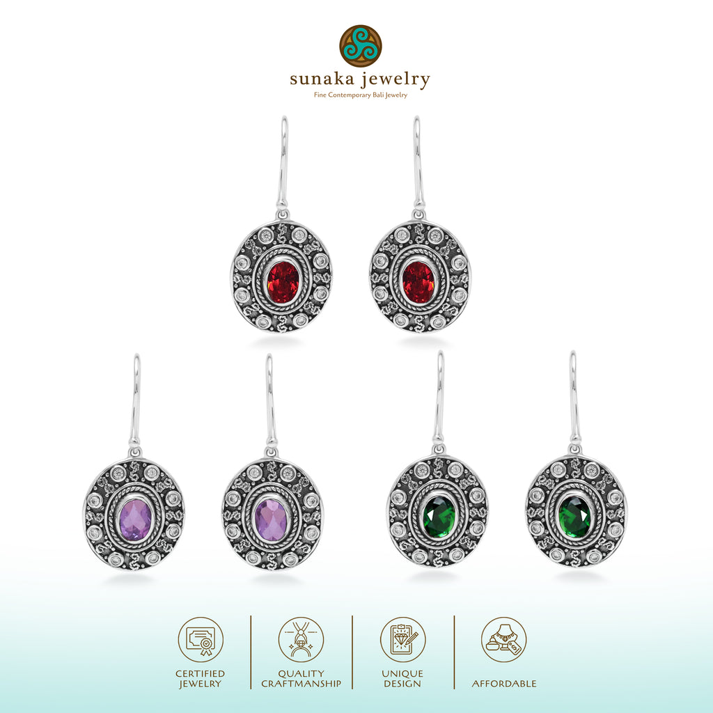Anting Dangling Perak 925 Koleksi Renggana