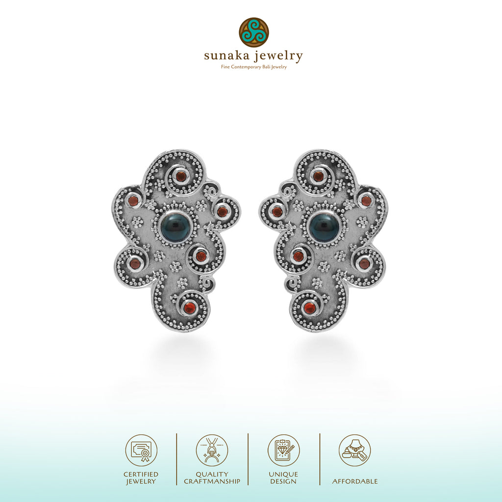 Anting Earclimber 2 Perak 925 Koleksi Wangsa