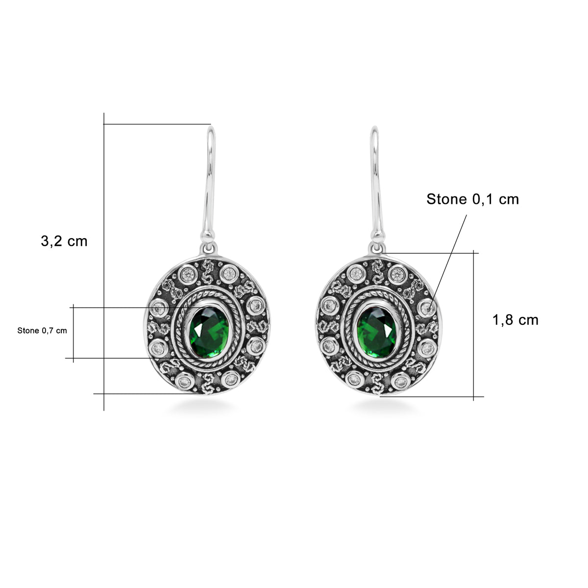 Anting Dangling Perak 925 Koleksi Renggana