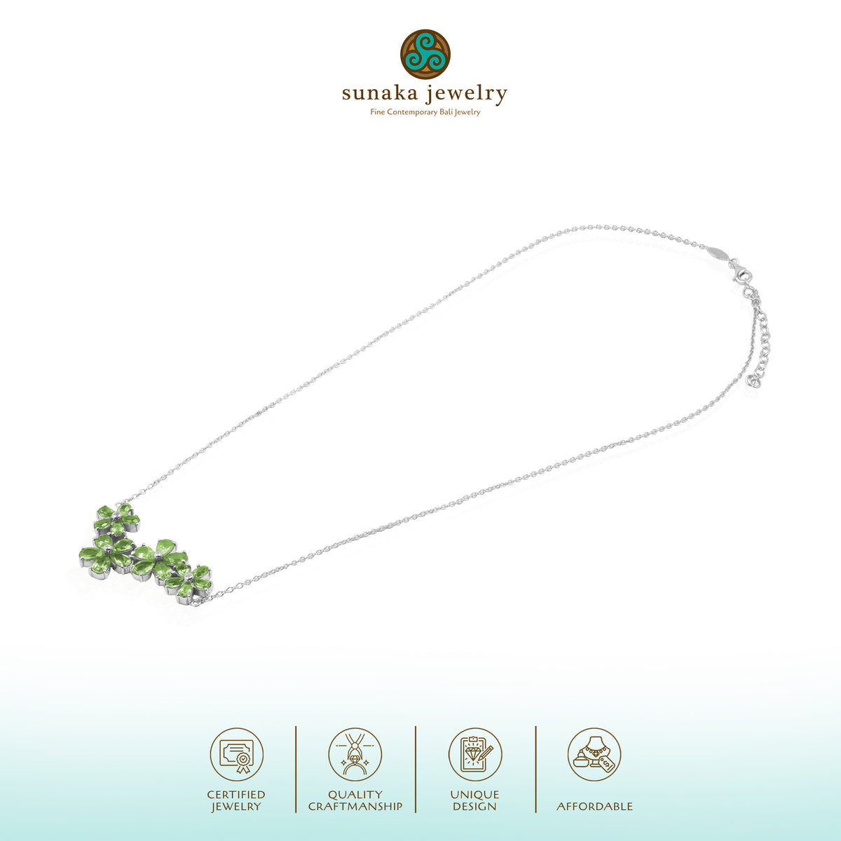 Kalung Perak Koleksi Floral Lush Sterling Silver 925