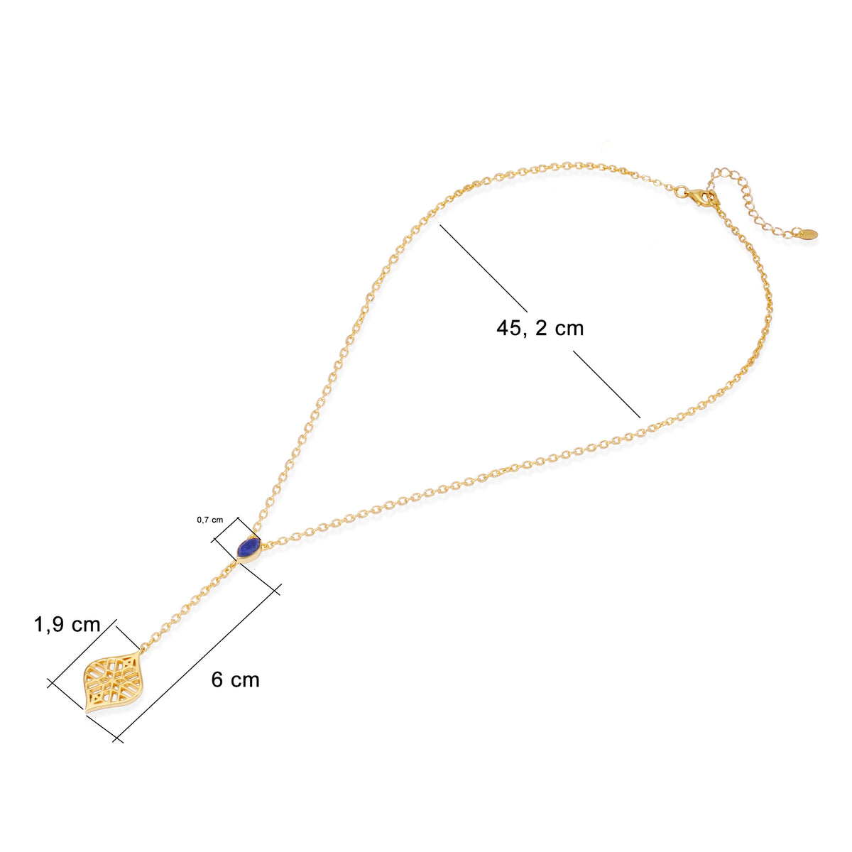 Kalung Drop Koleksi Jali Sterling Silver 925