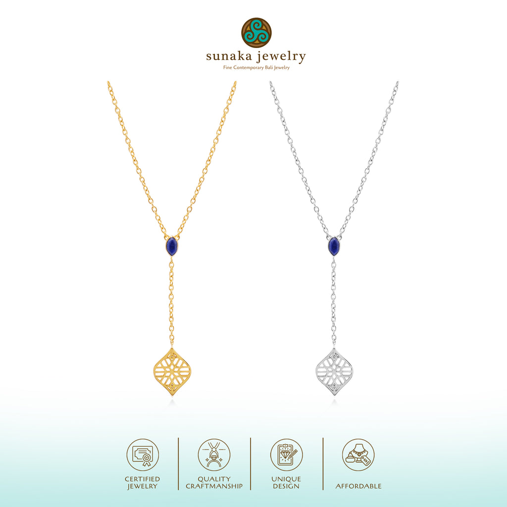 Kalung Drop Koleksi Jali Sterling Silver 925