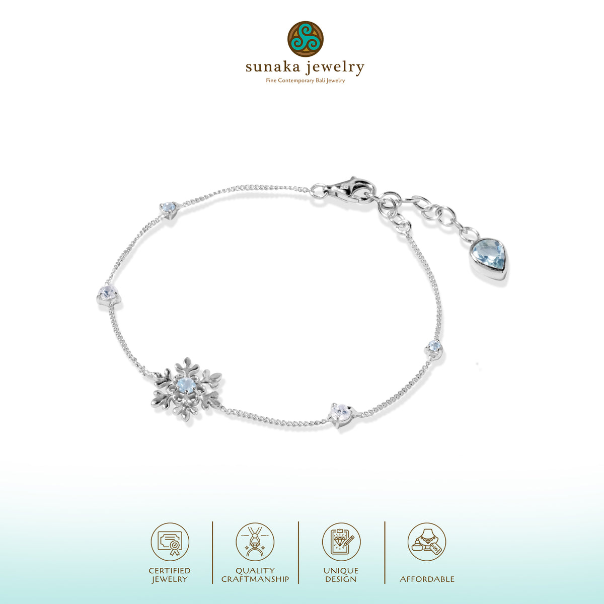 Gelang Perak 925 Koleksi Fraktal Sterling Silver