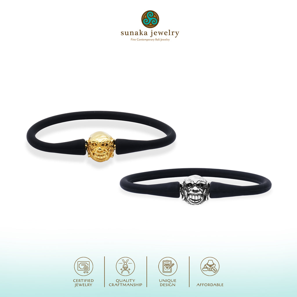 Gelang Perak 925 Koleksi Rubber Bead Celuluk