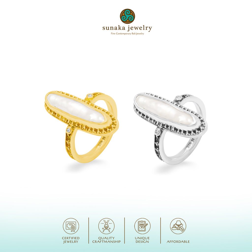 Cincin Perak 925 Koleksi Biwa