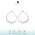 Anting Hoop Besar Perak 925 Koleksi Getokan
