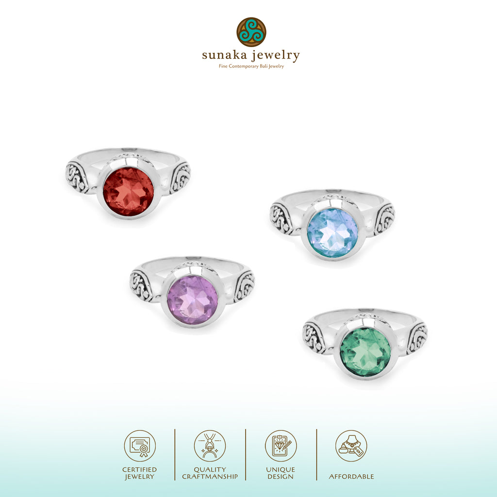 925 Sterling Silver Plain Bun Ring