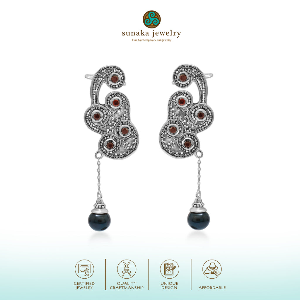 Anting Earclimber 1 Perak 925 Koleksi Wangsa