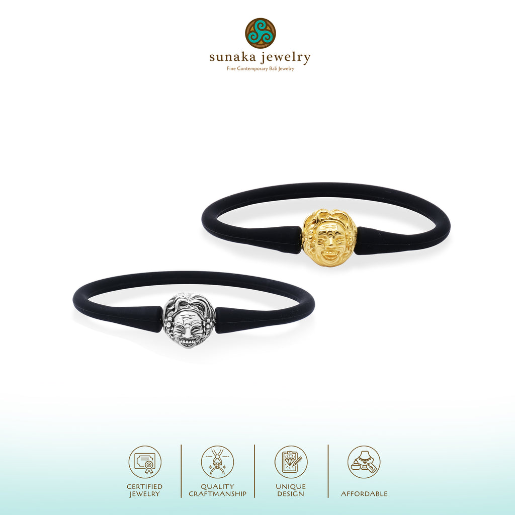 Gelang Perak 925 Koleksi Rubber Bead Sidakarya