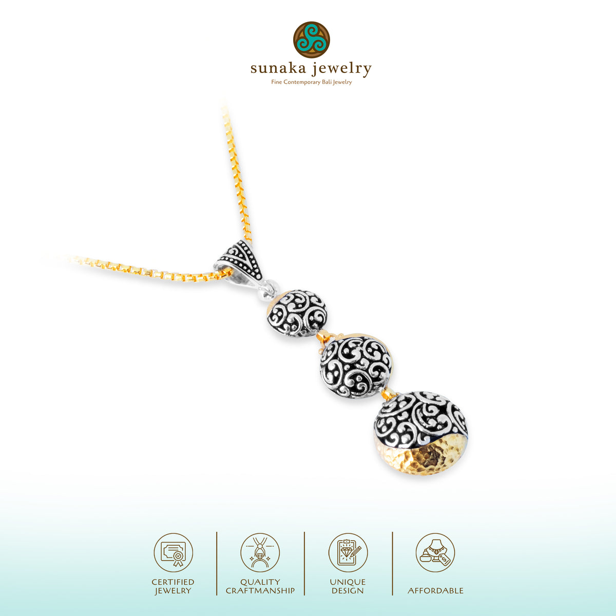 Liontin Perak 925 Koleksi Ayung Sterling Silver