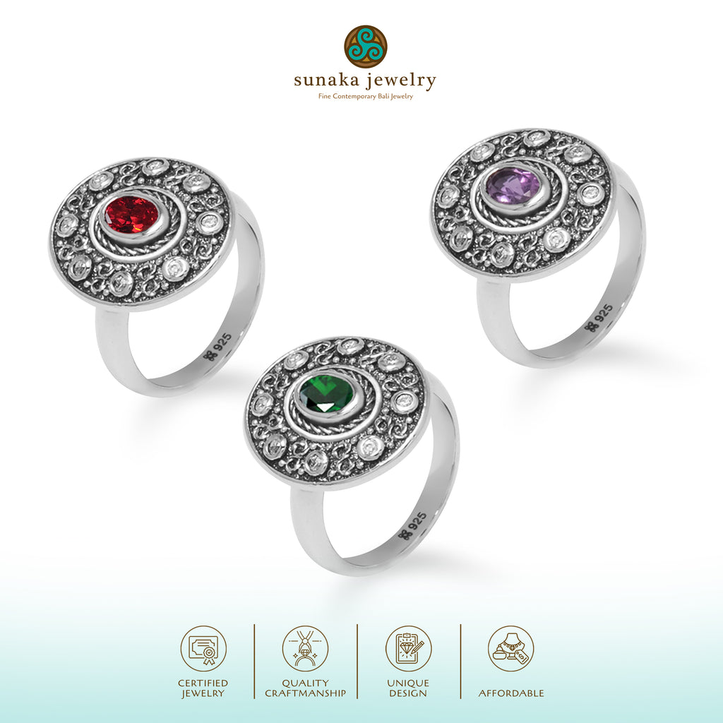 Cincin Cocktail Perak 925 Koleksi Renggana