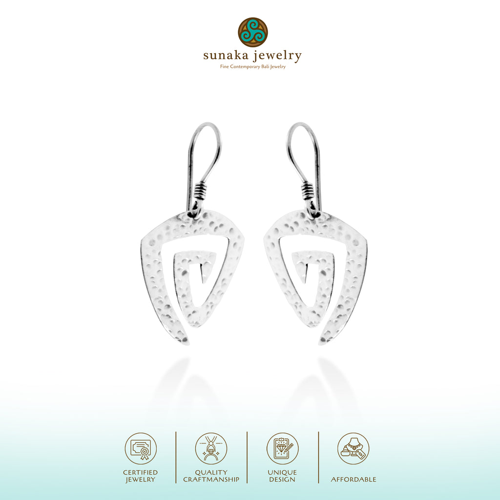 Anting Dangling Perak 925 Koleksi Getokan