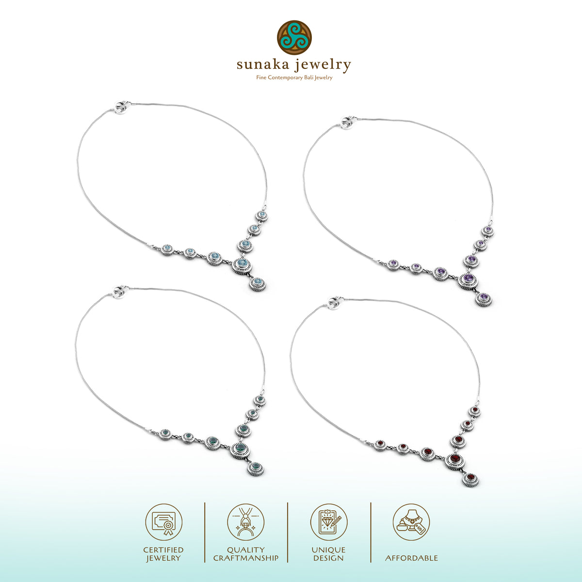 Jawan Keliling Collection Sterling Silver 925 Necklace
