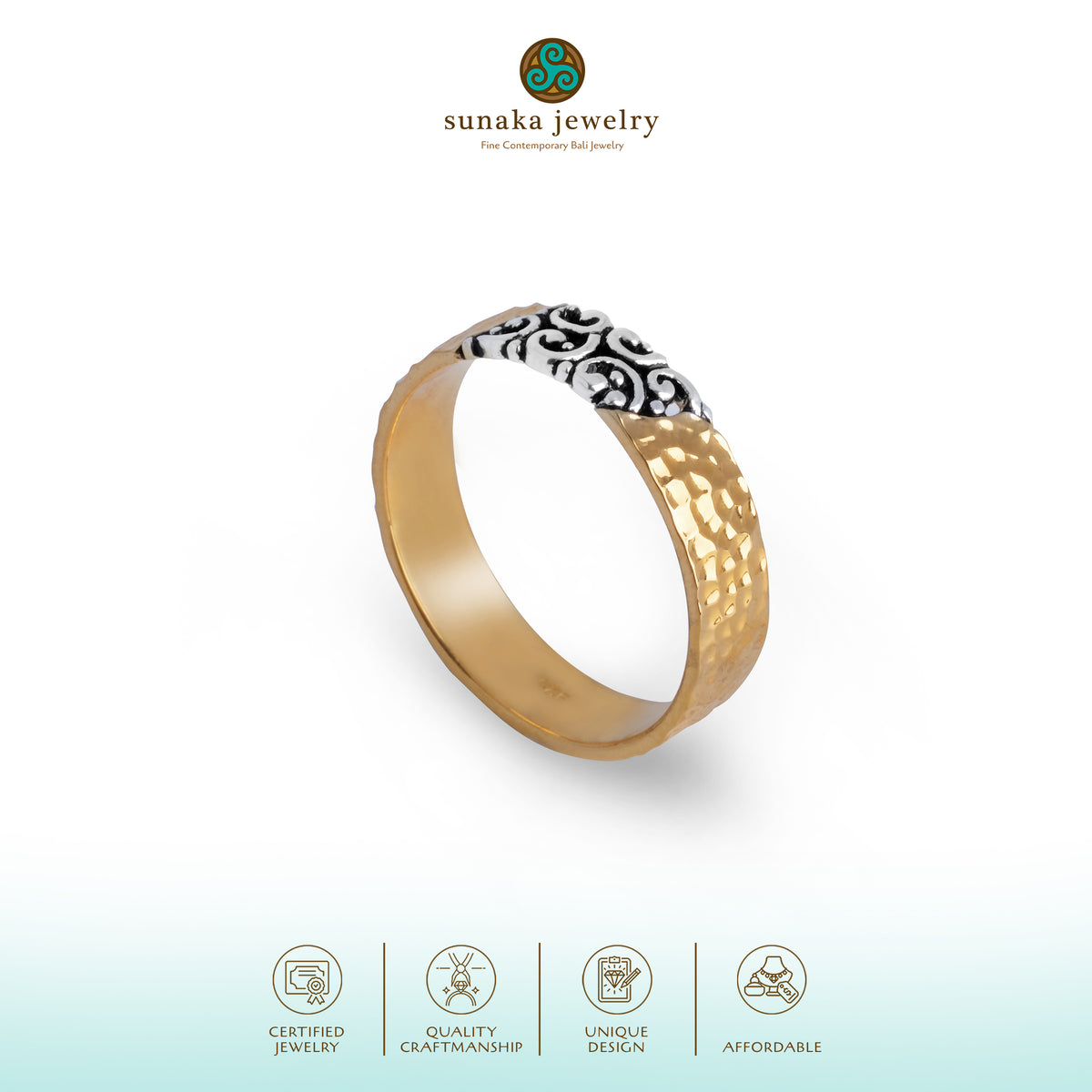 Cincin Band Perak 925 Koleksi Ayung
