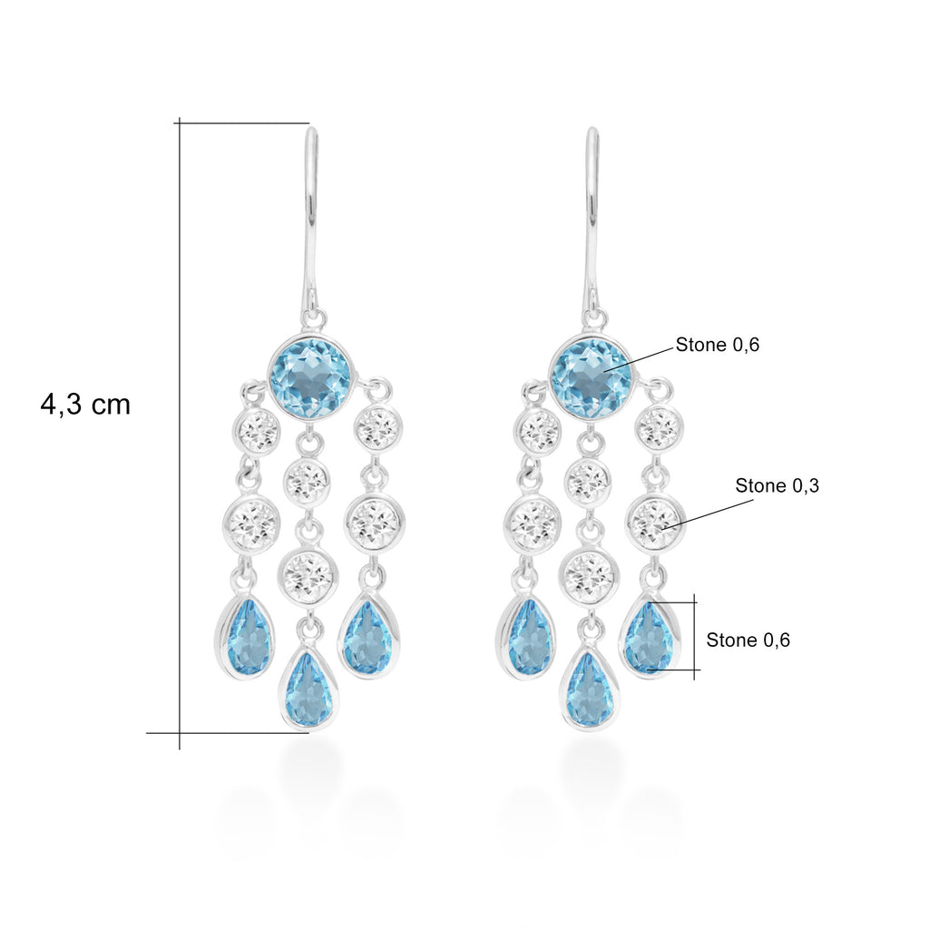 Anting Dangling Chandelier Long 1 Perak 925 Koleksi Alleania