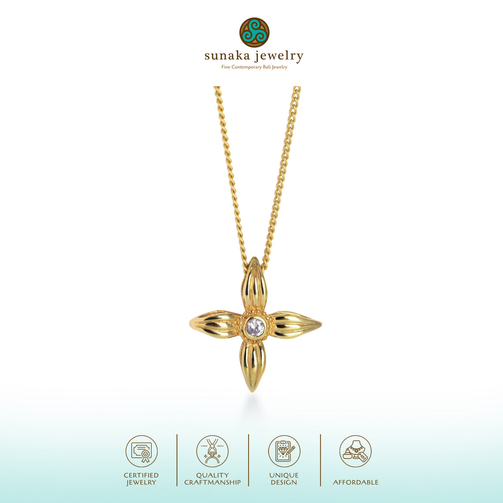 Liontin Perak 925 Dainty Koleksi Asoka Sterling Silver