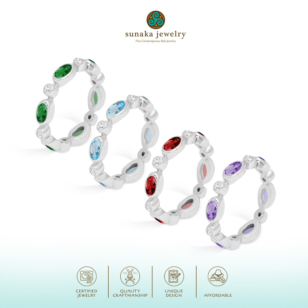 Cincin Perak 925 Koleksi Alleania