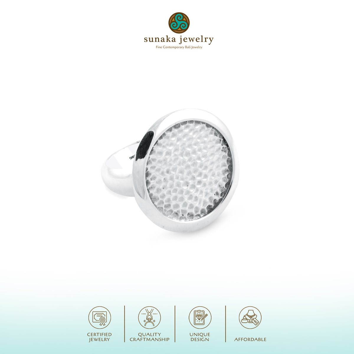 Cincin Cocktail Perak 925 Koleksi Getokan