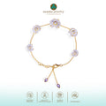 925 Silver Orchid Collection Gold Plated Bracelet