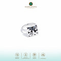 925 Silver Saw-Cut Collection Cocktail Ring
