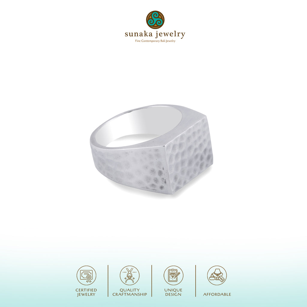 Cincin Signet Perak 925 Koleksi Getokan
