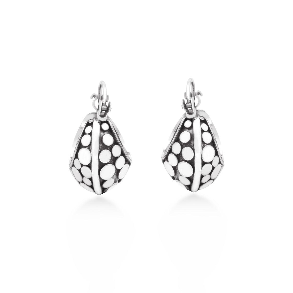 Jawan Geplak Silver Hoop Earrings