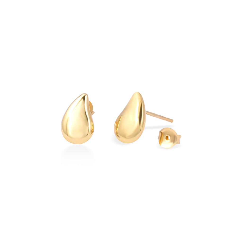 Elara Drop Stud Earrings Collection Sterling Silver 925 Gold Plated